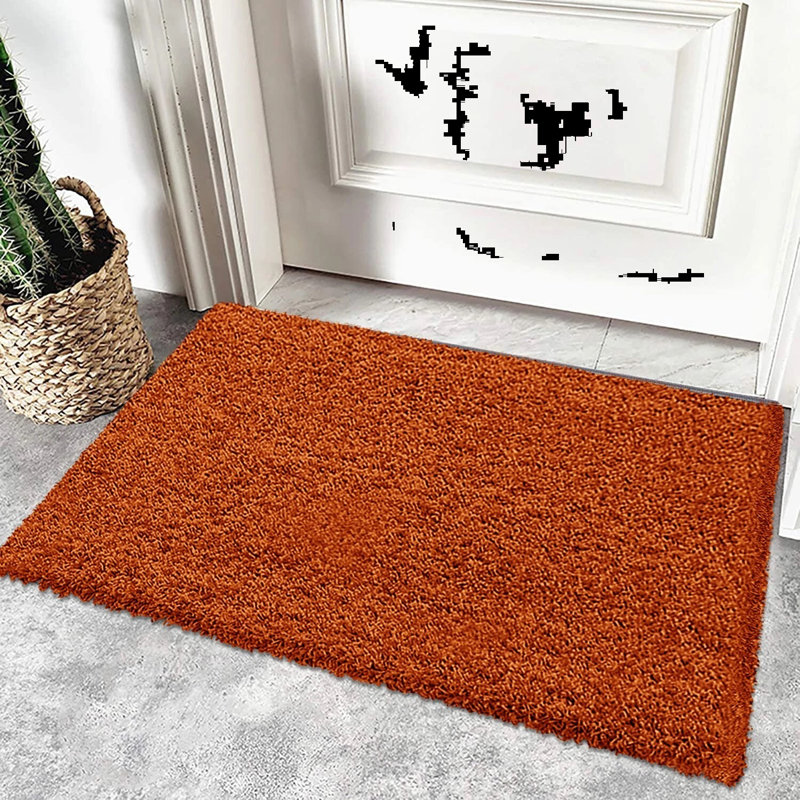 Solid Colour Shag Area Rug, Rectangle 60 x 110 cm
