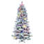 Vickerman 7.5' x 48" Flocked Slim Alaskan Artificial Unlit Christmas Tree with 1088 FlockedClassic PVC Tipsand Folding Metal Tree Stand. Assembly is required.-2056328337-2056328349-2056328351