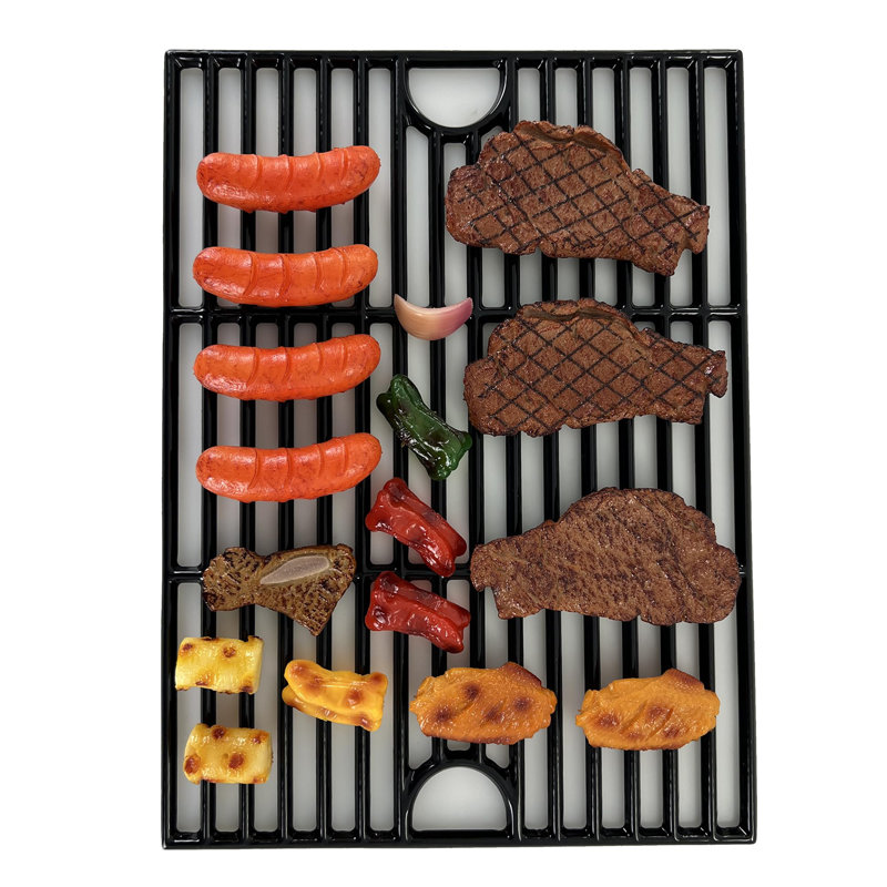 17-Inch Polished Porcelain Coated Cast Iron Grill Grates