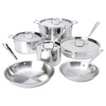 All-Clad D3 Stainless 10 Piece Stainless Steel Cookware Set