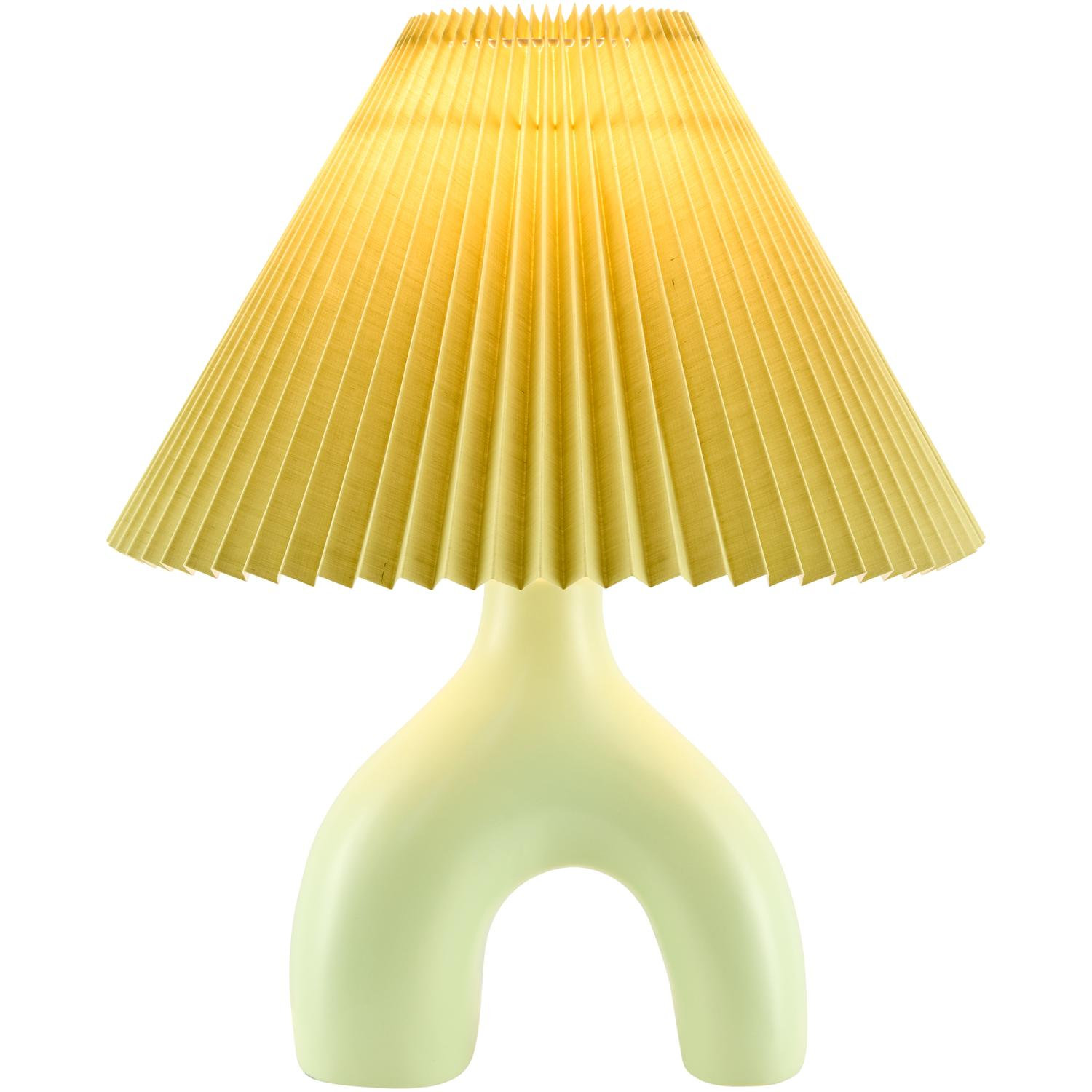 Celes Ceramic Table Lamp, Light Green, Green