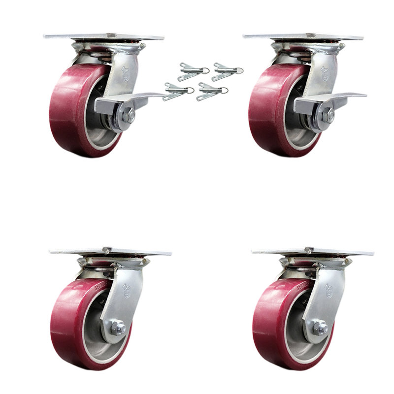 Poly on Aluminum Caster