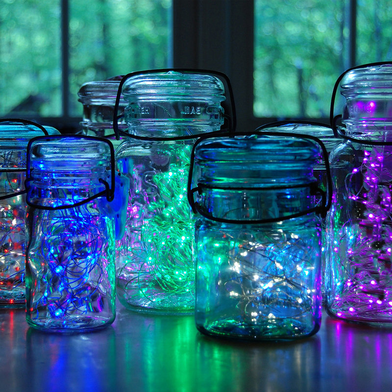  Guirlande lumineuse à piles DEL avec minuterie, Rose