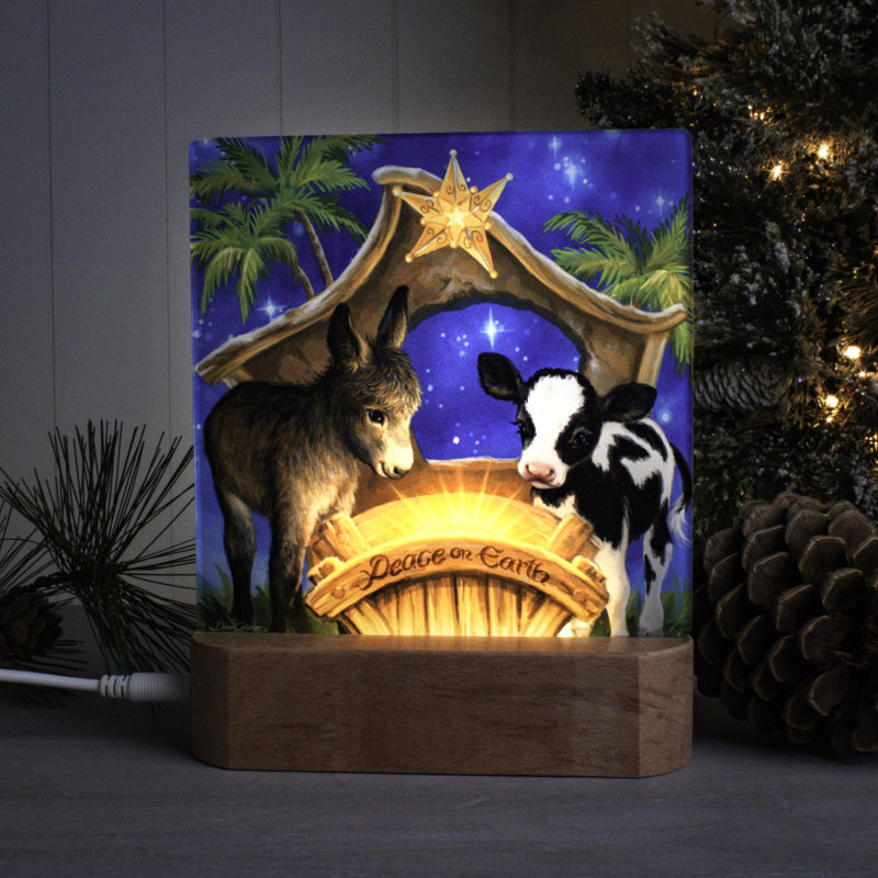 Born in a Manger Night Light