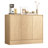 Buffet Cabinet With Storage, Coffee Bar Cabinet With 3 Doors And Adjustable Shelf, Modern Kitchen Buffet Sideboard For Living Room, Kitchen,-649227558