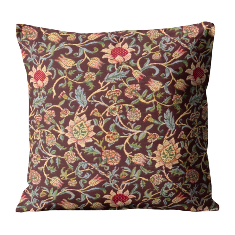 Evenlode Damson Cushion with Feather Filler 