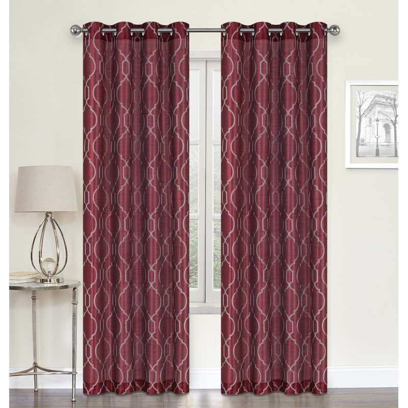 Forontenac Sliding Panel Pair, Burgundy