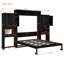 Grand lit escamotable avec bureau, coiffeuse et armoires-1139932480