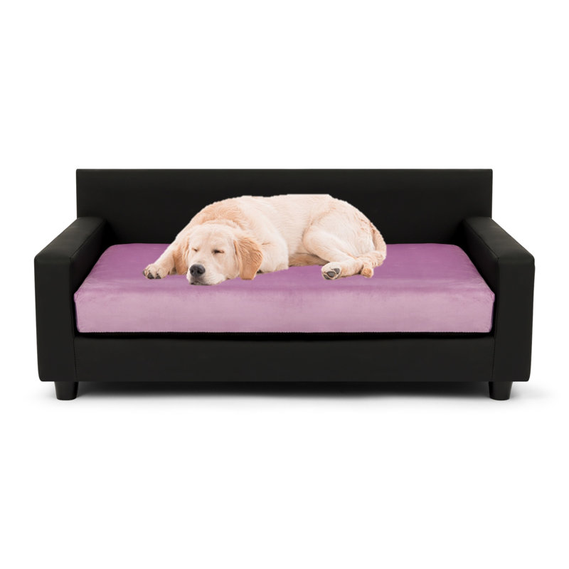 Canapé-lit orthopédique pour chien Dream Haven - lilas, Grand (H 16 po x l 40 po x P 26 po), Lilas