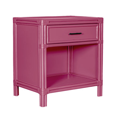 Clara Collection 1 - Drawer Rattan Nightstand