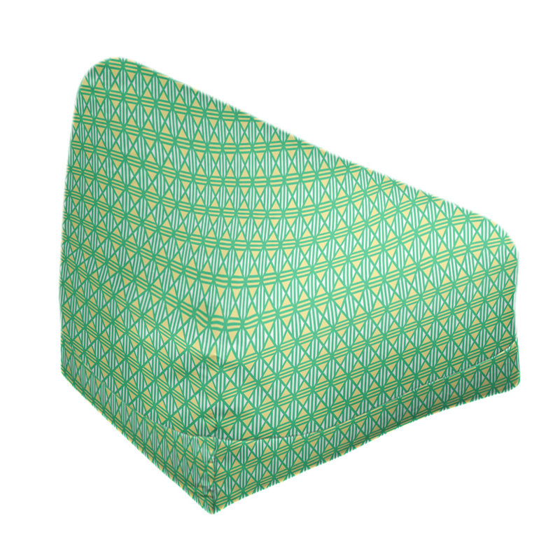 Petite chaise à sacs à billes & Leffel, H 86 po x L 2 po x P 43 po, Vert / Jaune, Pas de bourre