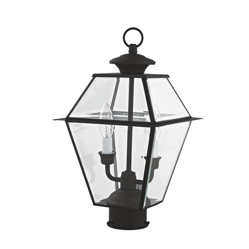 Tête de lanterne câblée à 1 lumière H 16,5 po Arelene, Noir