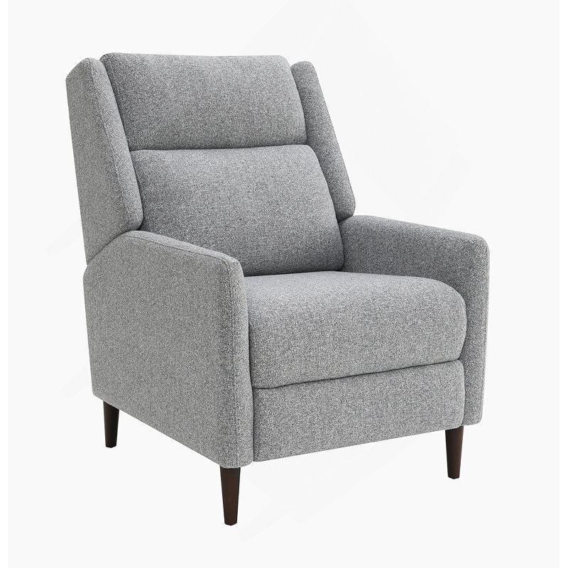 Fauteuil inclinable manuel avec dossier haut pour le salon, Gris