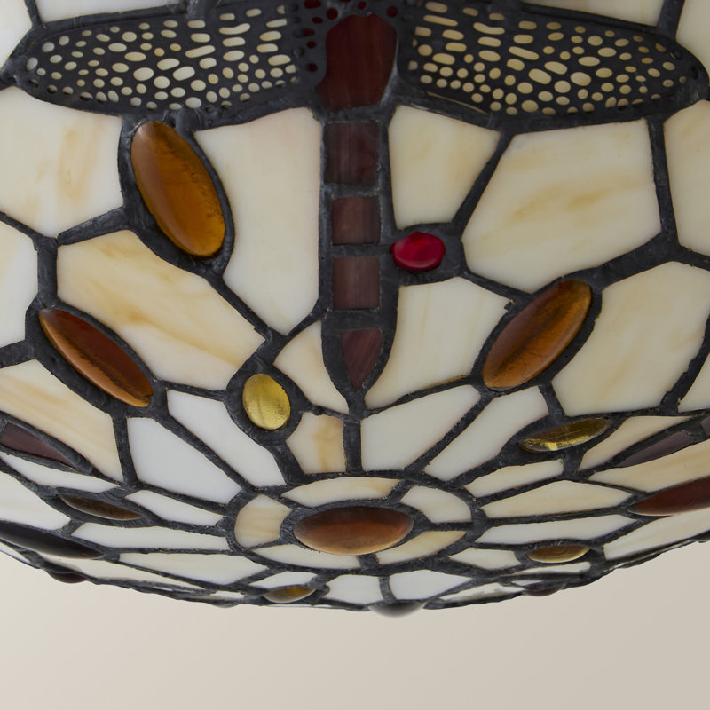 5.5 cm H Bowl Glass Pendant Shade ( Clip On ) in Black and White
