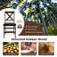 Padded Stackable Folding Dining Chairs with Solid Wood Frame-650668940