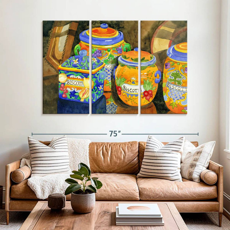 Yarlin Biscotti, 42" H x 65" W