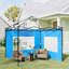 House Of Hampton Blue Polyethylene Plastic Side Wall for Canopy