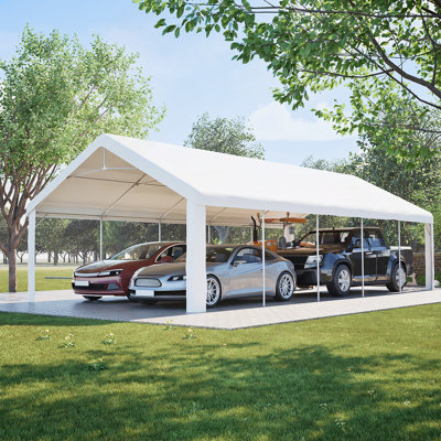 Abri d'auto portatif en métal 16 x 32 Carport