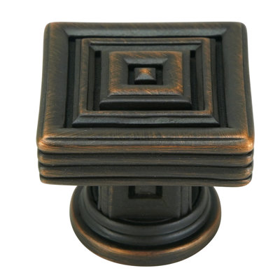 INNSBRUCK SQUARE KNOB ANTIQUE NICKEL FINISH