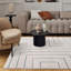 Carmel Modern Geometric Cream/Navy Area Rug-113735605