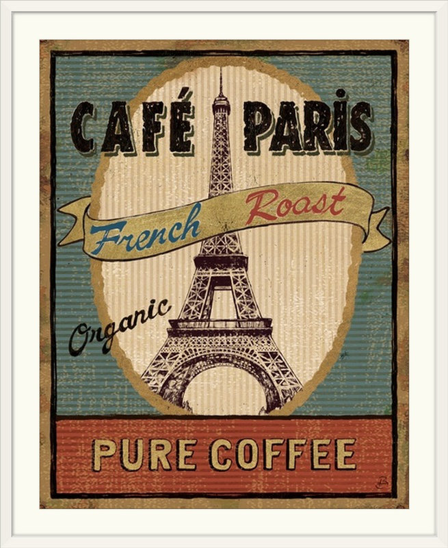 « ii », reproduction d’impression sur brissonnet, Coffee Blend Lael, H 23 po x l 20 po x P 1 po, Cadre blanc