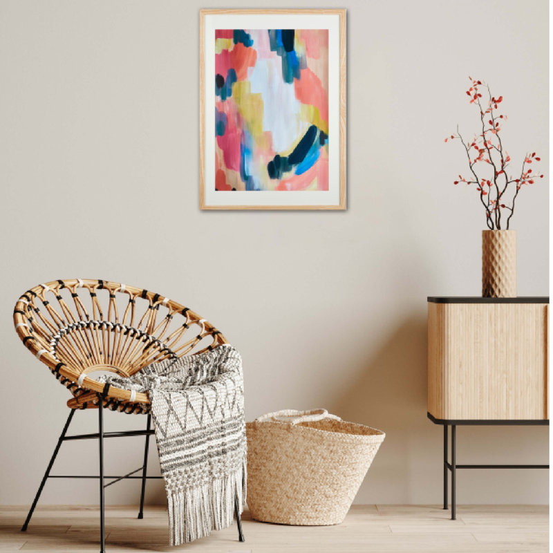 The Willow - Single Picture Frame Art Prints, 73cm H x 53cm W x 2cm D, Brown