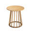 Ensemble repas d'extérieur 3 pièces en bois d'acacia avec coussins crème, teck