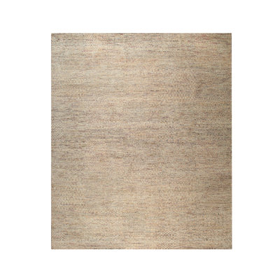 Contemporary Gold Hand Knotted Silk Area Rug