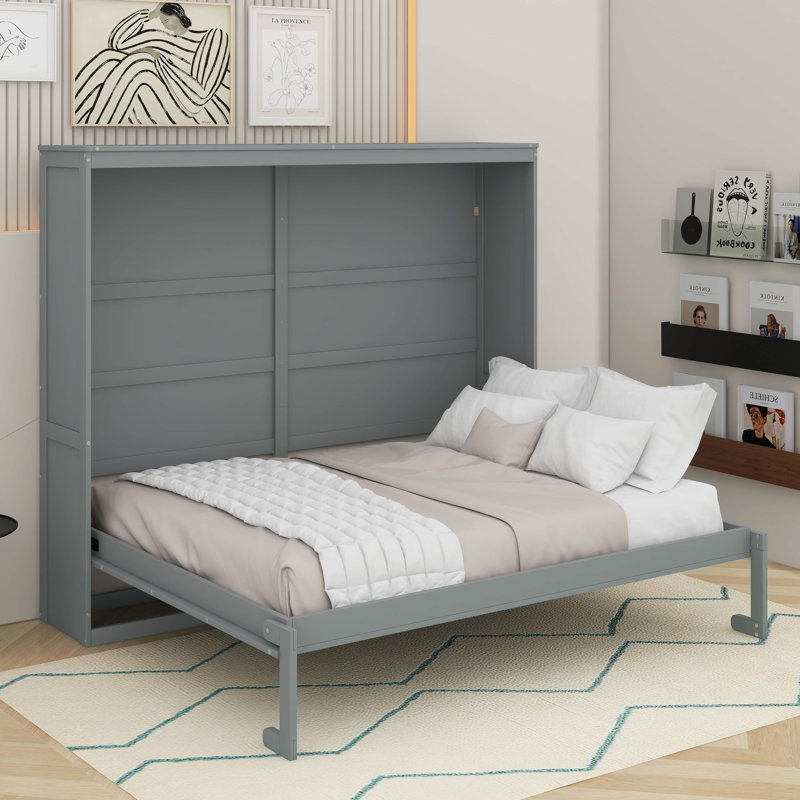 Lit escamotable Murphy, Grand lit, Gris