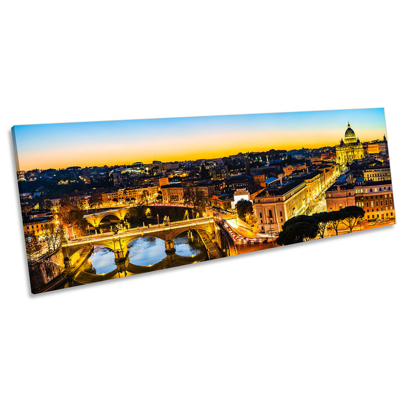 St Peter's Basilica Rome - Wrapped Canvas Panoramic Print, 60.96cm H x 182.88cm W