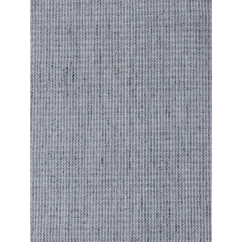 St. Barts Hand Loomed Wool Area Rug in Silver, Rectangle 5' x 8'