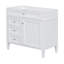 Meuble-lavabo de salle de bain avec lavabo supérieur, 2 tiroirs et un tiroir basculant-100933749