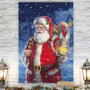 The Holiday Aisle® Santa Claus Poster Christmas Decorations Indoor Cool  Painting Canvas Wall Art Modern Picture For Living Room Decor New Year Gifts  On Canvas Painting
