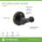 Dia Wall Mounted Double Robe Hook-27684722