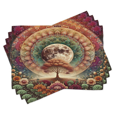 Ensemble de 4 napperons Ambesonne Moon
