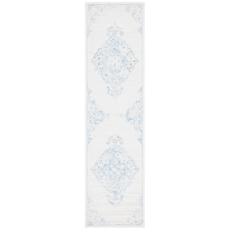 Saraya Hand Tufted Wool And Cotton With Latex Oriental Rug, Runner 2'3" x 9'