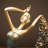 Peacock Dancing Woman Resin Statue, Vintage Gold Home Decor Accent
