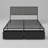 Queen Size Bed Frame with Drawer & Charging Station, Grey