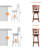 Swivel Upholstered Stool with Solid Wood Frame-791578197-791578199