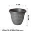 MantraRaj Flower Pot Planter Set of 2 Indoor Outdoor Decor Plastic Plant Pots With Drainage Holes