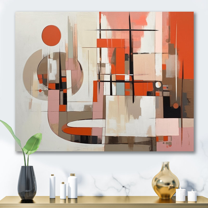 Mid Century Chromatics II - reproduction sur toile, H 34 po x l 44 po x P 1,5 po, Toile tendue