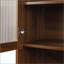 Tall Kitchen Pantry Cabinet With Multi-Functional Pull-Out Multi-Tier Storage Shelf,  4-Tier Side Shelf, 2 Drawers,With Glass Door,Freestanding Food Hutch With Microwave Stand For Dining Room