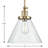 Progress Lighting Hinton 1-Light Pendant with Clear Seeded Glass-805110391