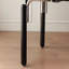 Black ash minimalist wood dining table-1464907792