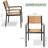 Currington 6 - Person Metal Patio Dining Set with Rectangular Table-587093141