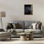 Cheval avec crinière ondulée, art mural sur toile flottant gris, design par PHBurchett-437449800-437449803