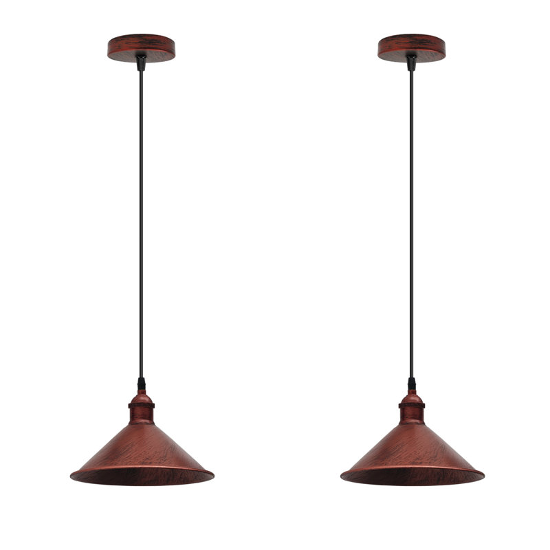 Adalbert 1 - Light Cone Pendant, Rustic Red