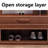 33.46"Dark Brown Minimalism Solid Wood Clothes Rack