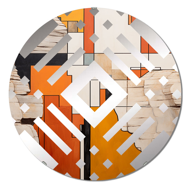 Efemia - Miroir décoratif diamant, 31,4 po x 31,4 po