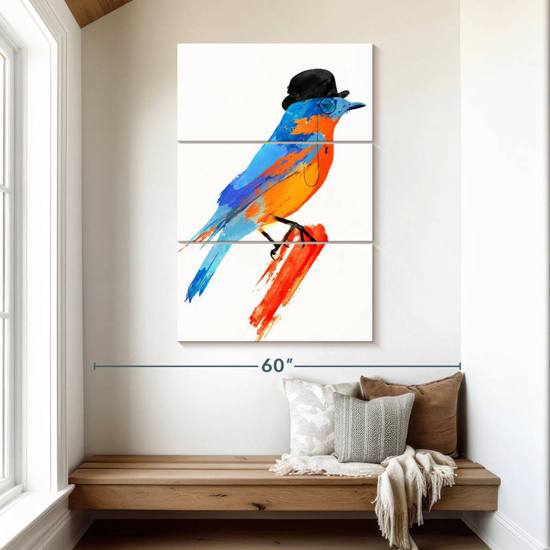Lord Bird, 50" H x 32" W